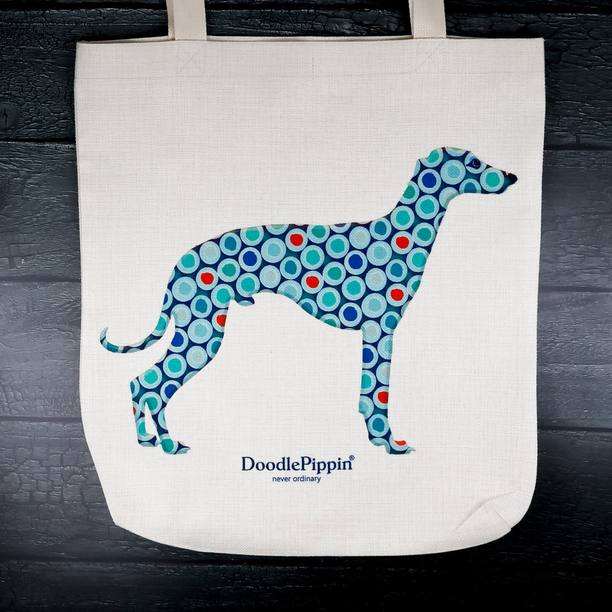 Greyhound/Whippet Bag Blue Dog Tote
