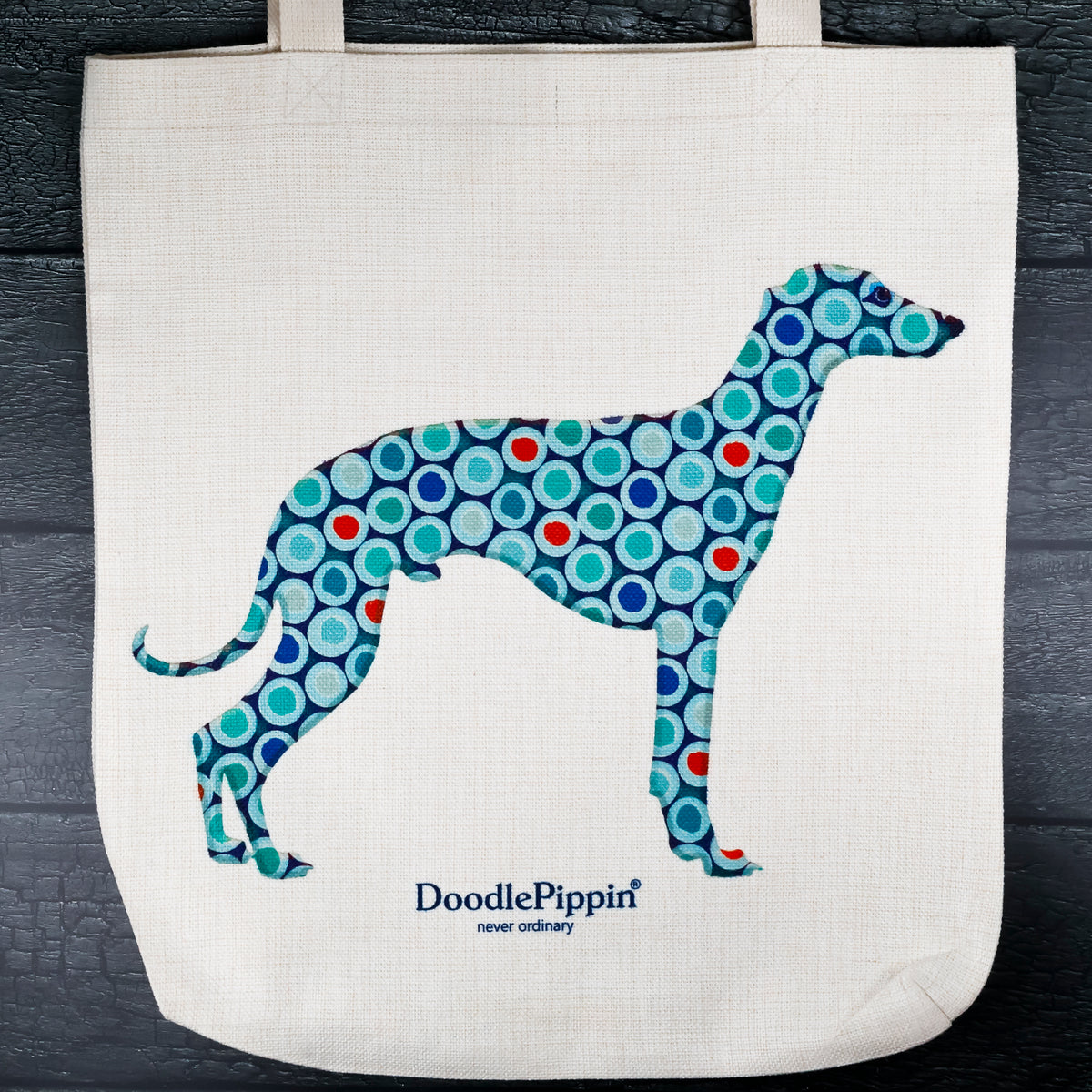 Greyhound/Whippet Bag Blue Dog Tote