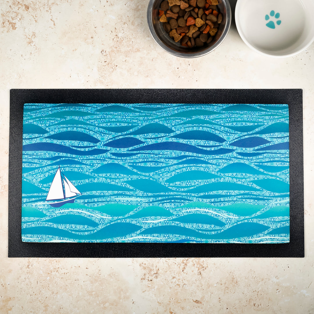 SALE - Caribbean Sea Pet Food Placemat