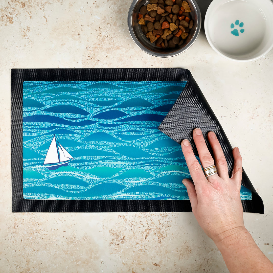 SALE - Caribbean Sea Pet Food Placemat