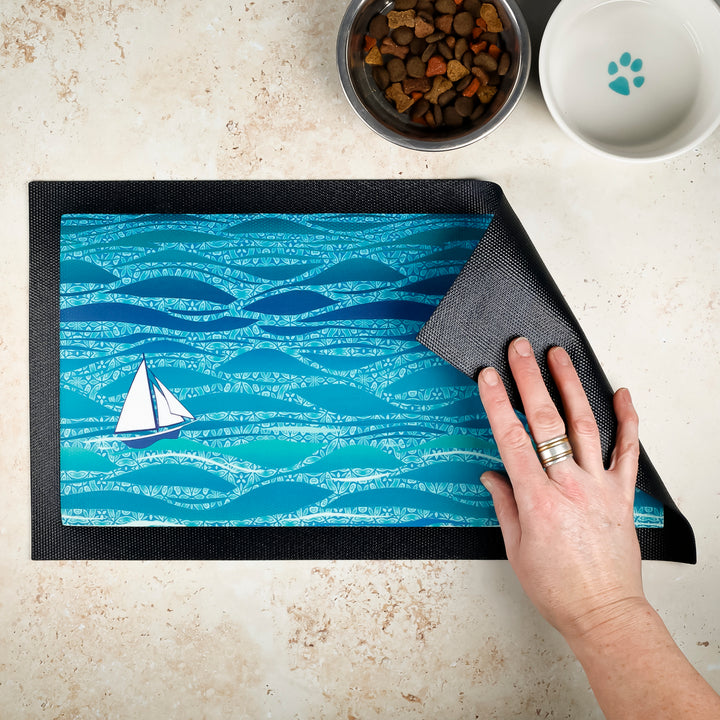 SALE - Caribbean Sea Pet Food Placemat