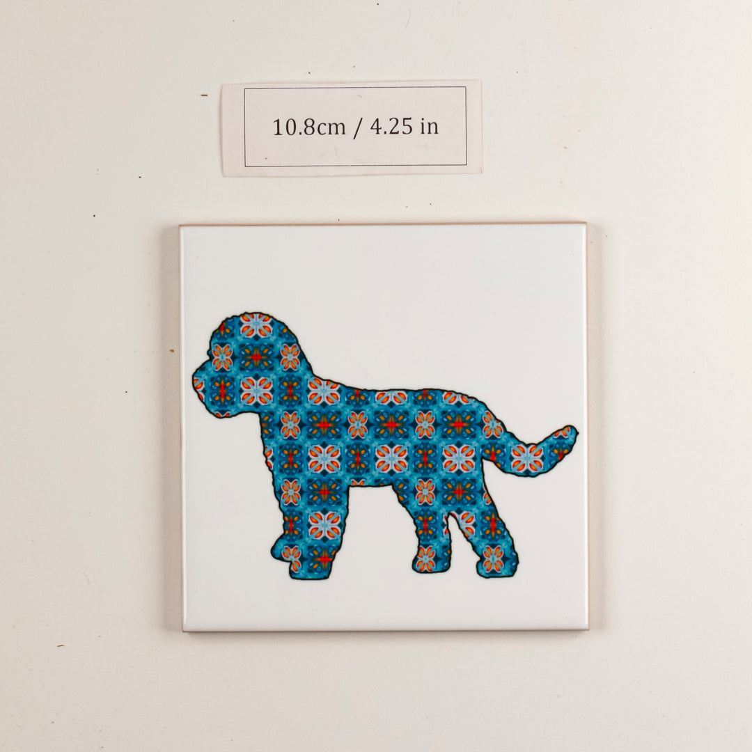 SALE -  Single Ceramic Alhambra Dog on White (10.8cm)