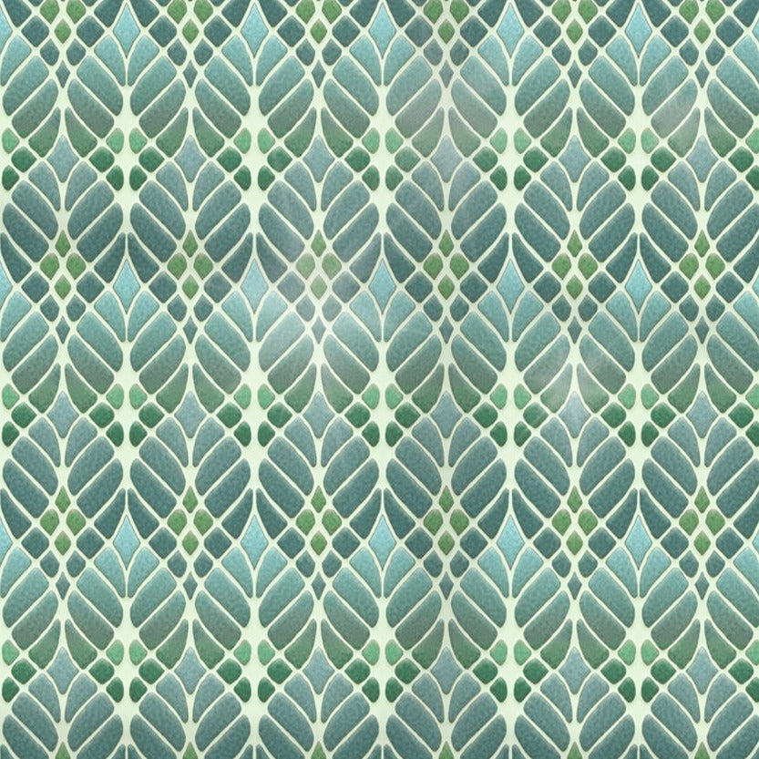 Interwoven Trees Kitchen Splashback - Muted Greens