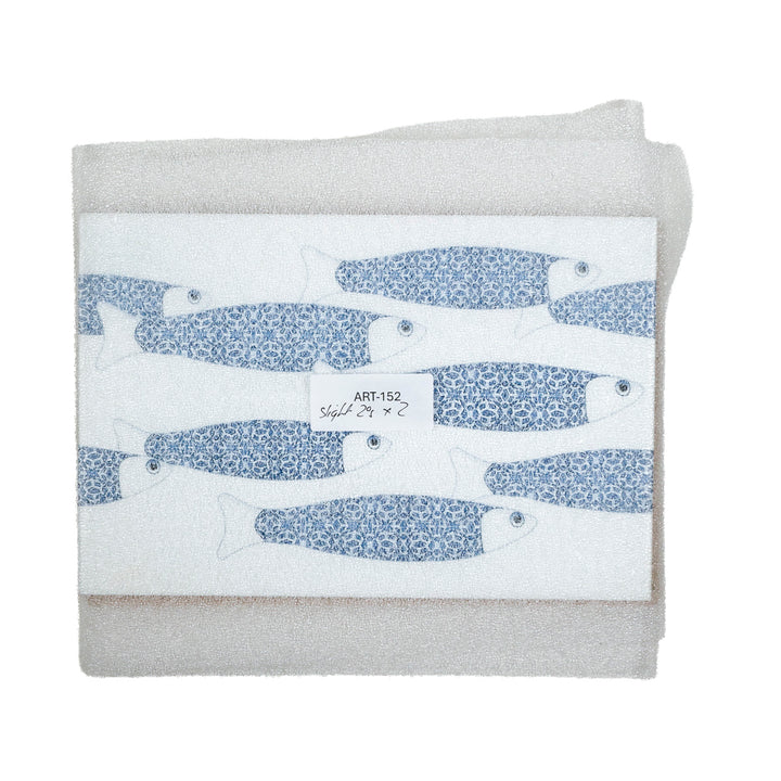 SALE SECONDS - 5x Marineblau Ocean Shoal - Randversion - Große rechteckige Fliesen - 30x20cm