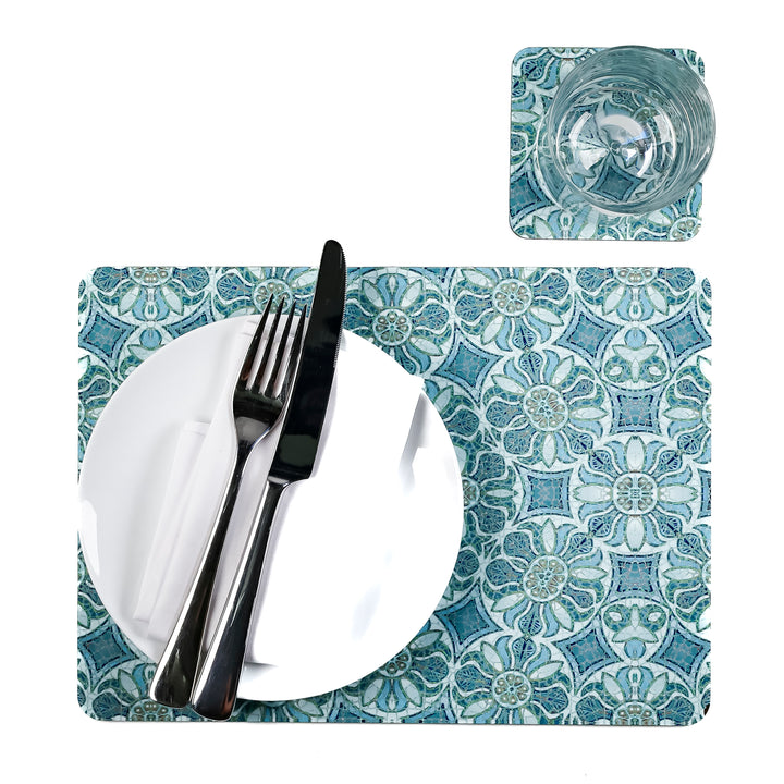 Pomegranate Placemat - Turquoise Teal