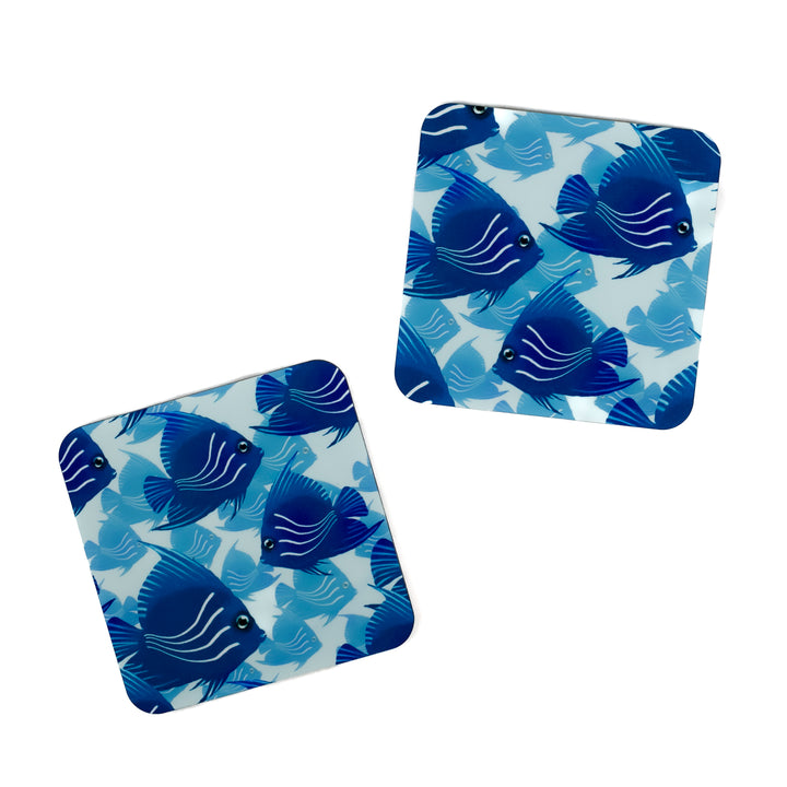 Angelfish Placemat - Navy Turquoise