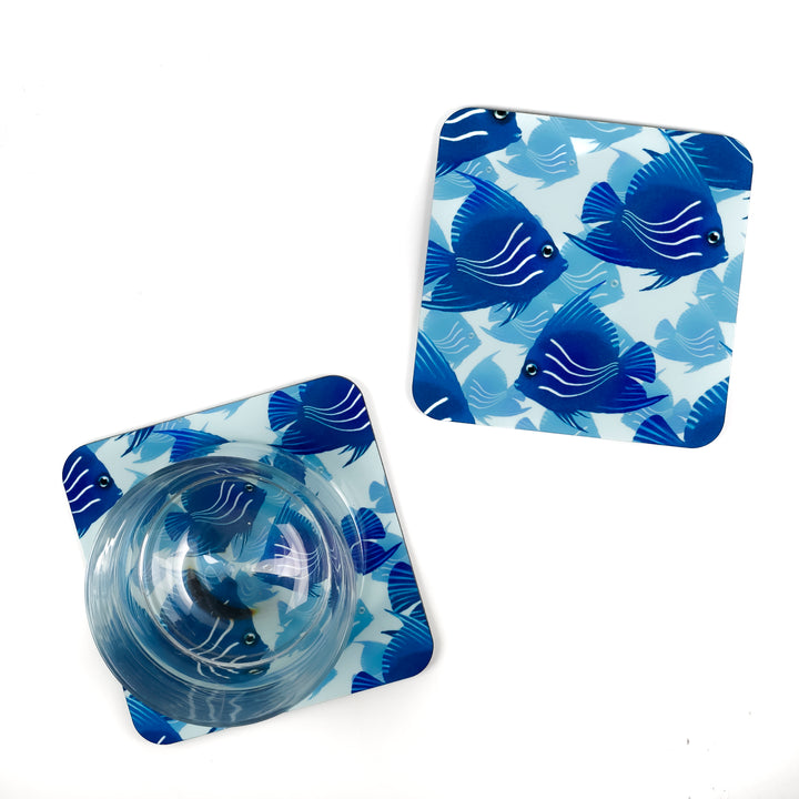 Angelfish Placemat - Navy Turquoise