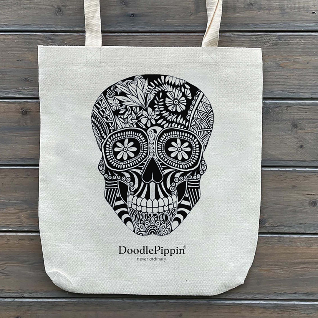 Day of the Dead Skull Tote Bag