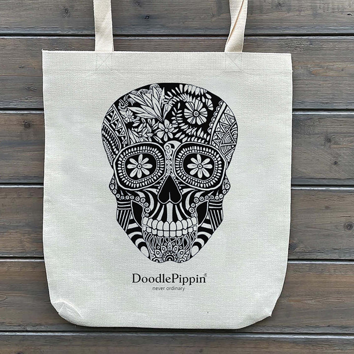 Day of the Dead Skull Tote Bag