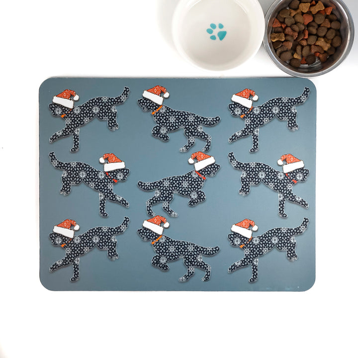 SALE Christmas Cockapoo Large Pet Food Mat