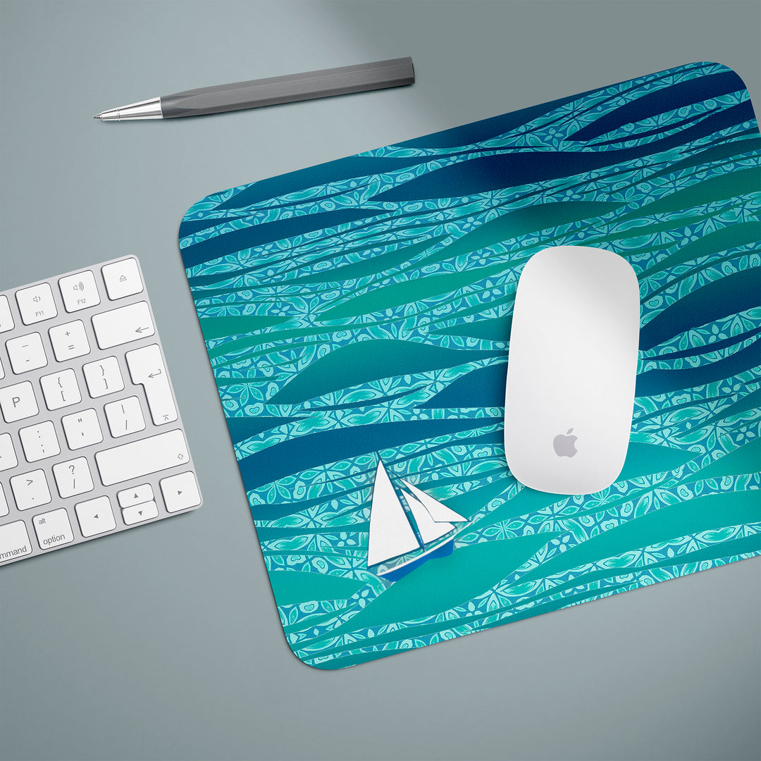 SALE - Caribbean Sailing Mouse Mat / Gaming Mat (small)