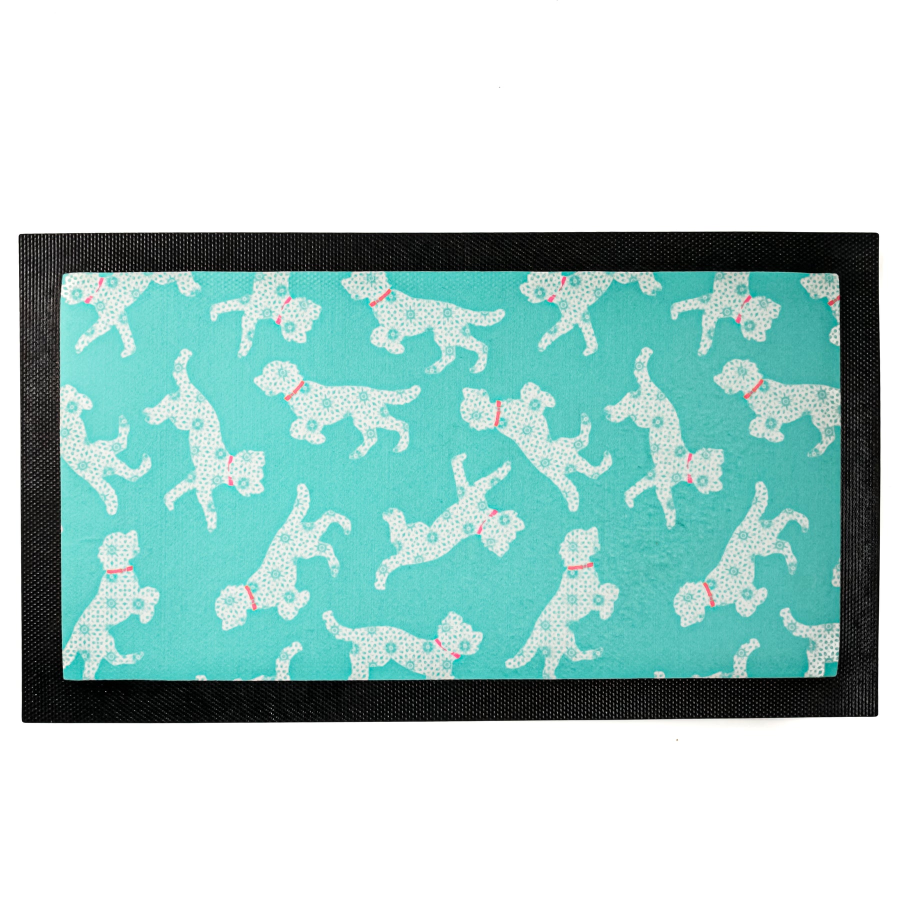 Cockapoo Pet Food Mat - Blue Pink White – DoodlePippin