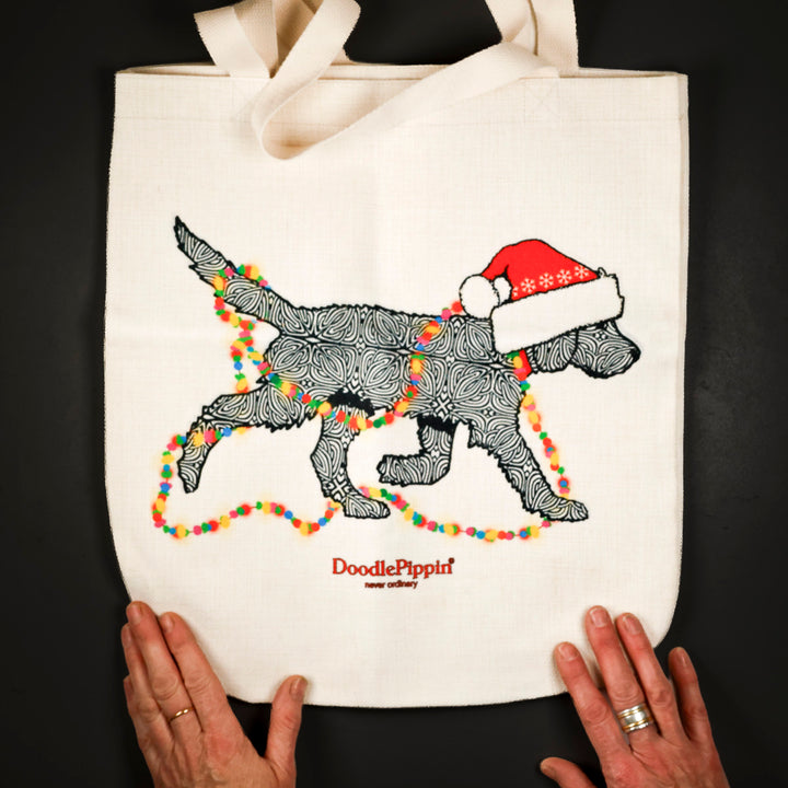 Christmas Labrador Labradoodle Bag - Black