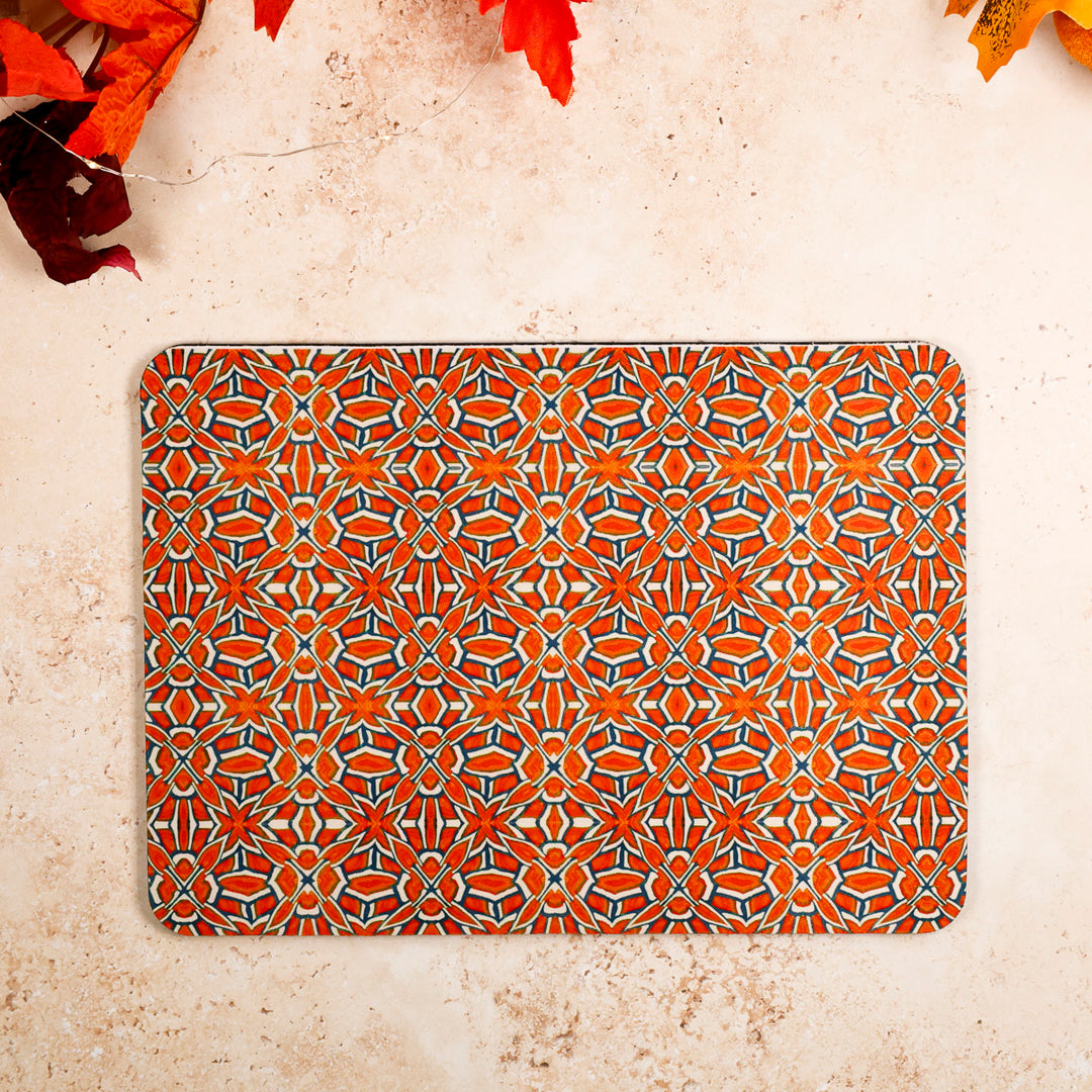Orange Fuchs Blume Mauspad / Gaming-Mauspad