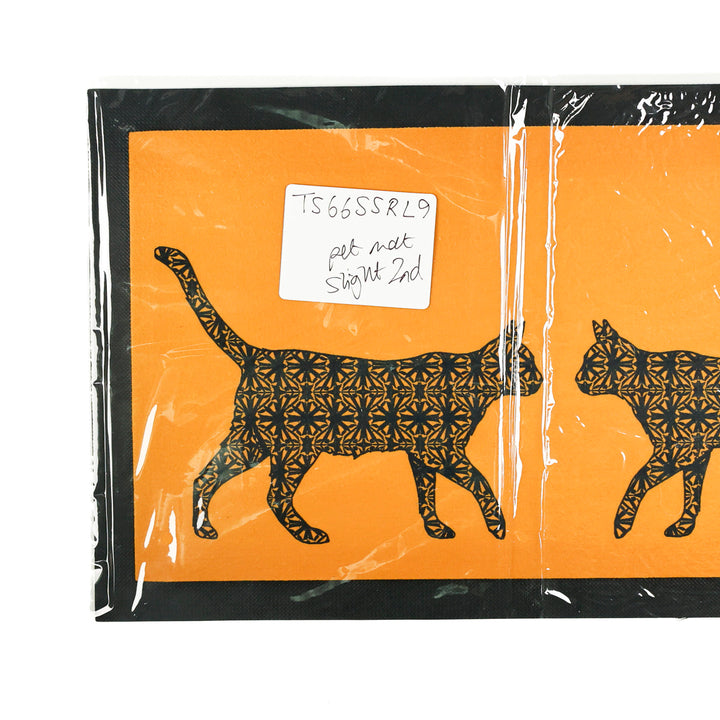 PROMO - Set de table pour animaux « Facing Cats » – Jaune