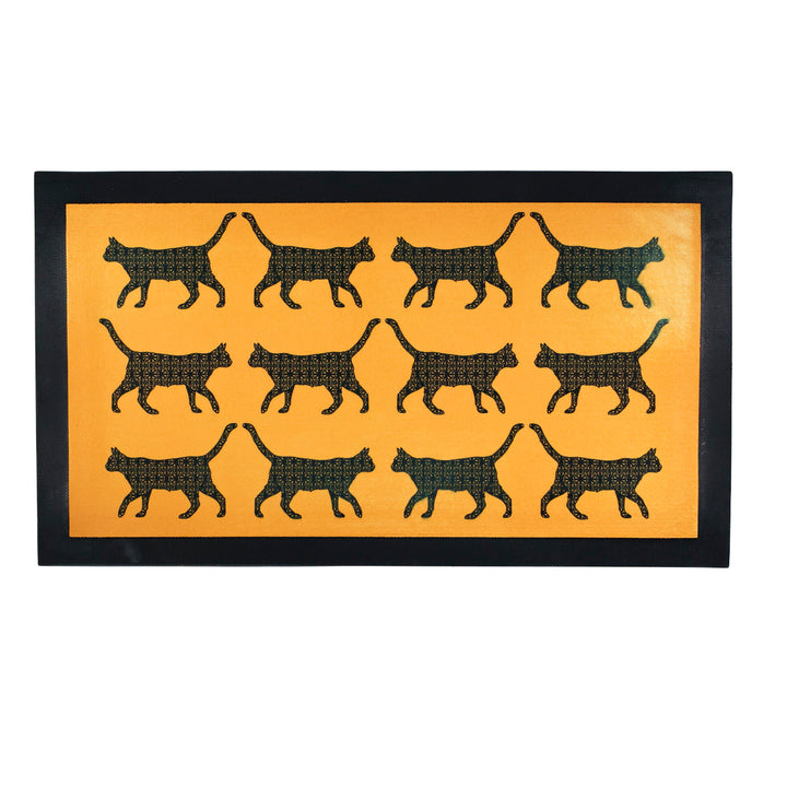 ZWEITE WAHL - Haustier-Platzdeckchen „Facing Cats“ – Gelb