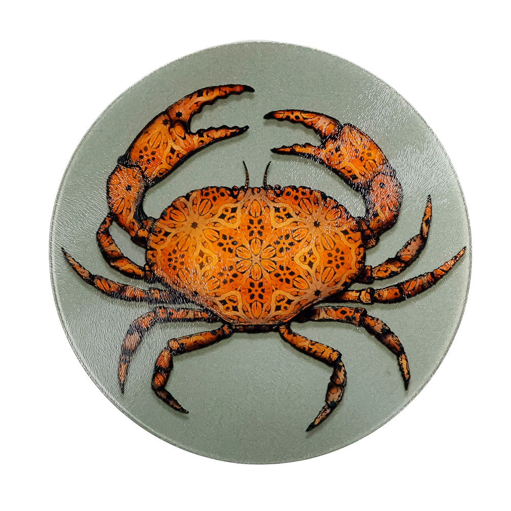 SALE - Large Circular Crab Chopping Board (30cm)