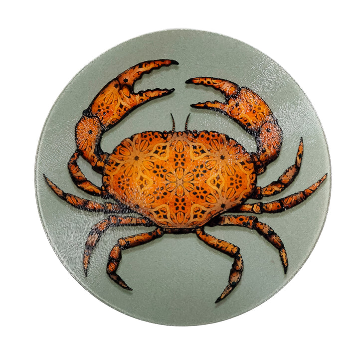 Crab on Dark Grey - Chopping Board (circular)