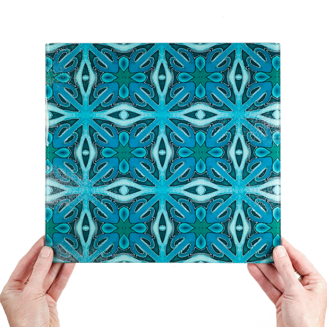 SALE - Medium Malachite Green worktop protector (28 x 30cm)