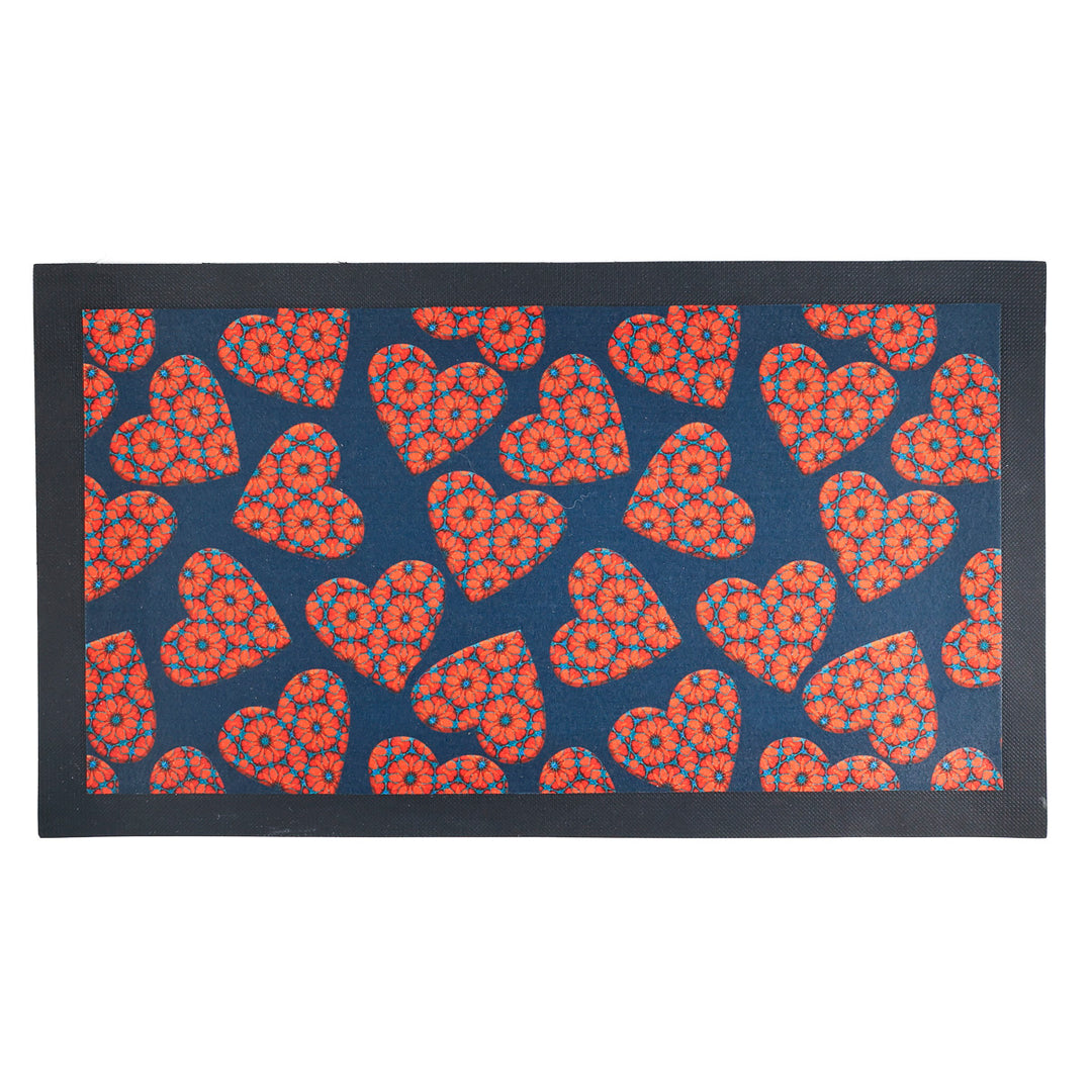 Moroccan Flower Heart Pet Food Mat