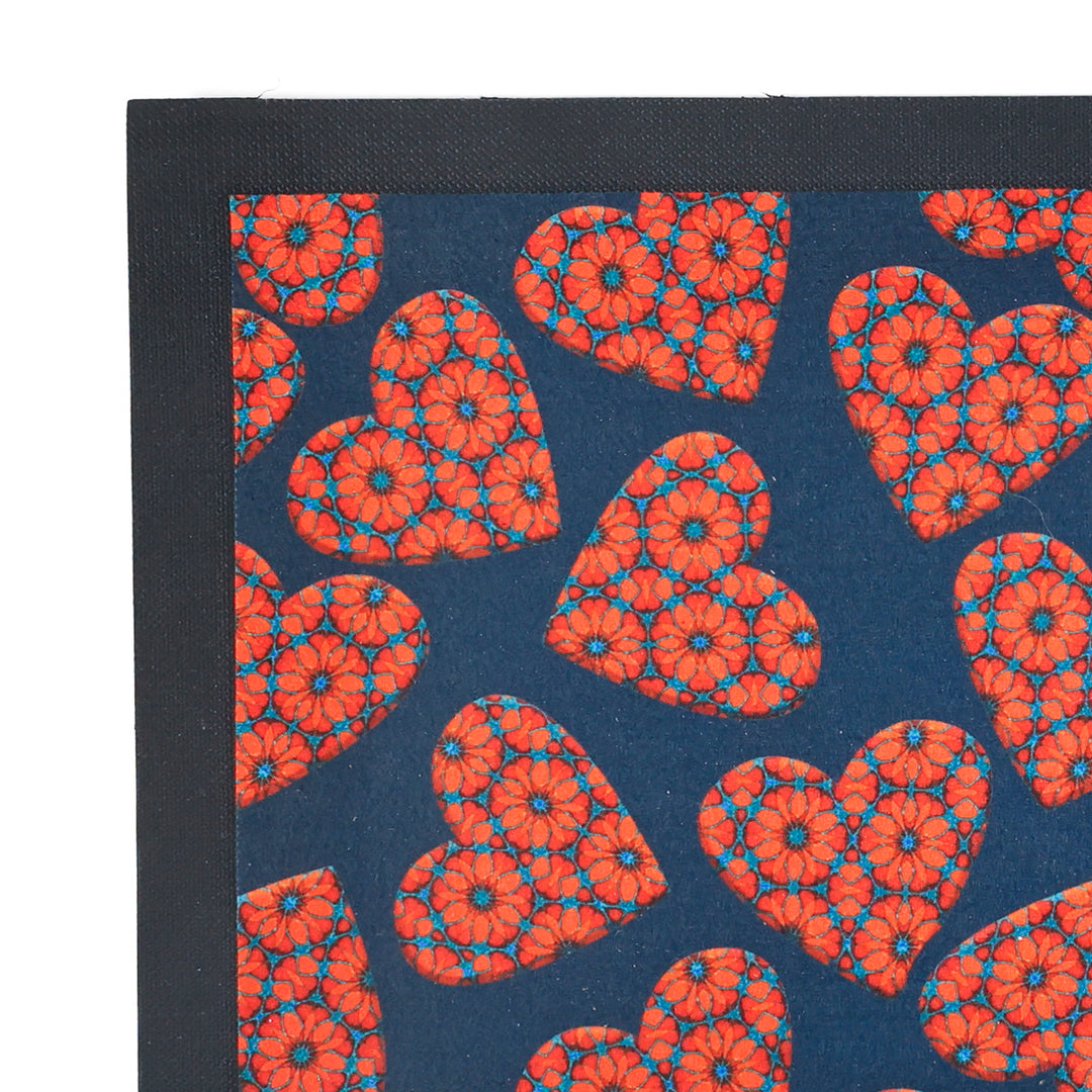 Moroccan Flower Heart Pet Food Mat