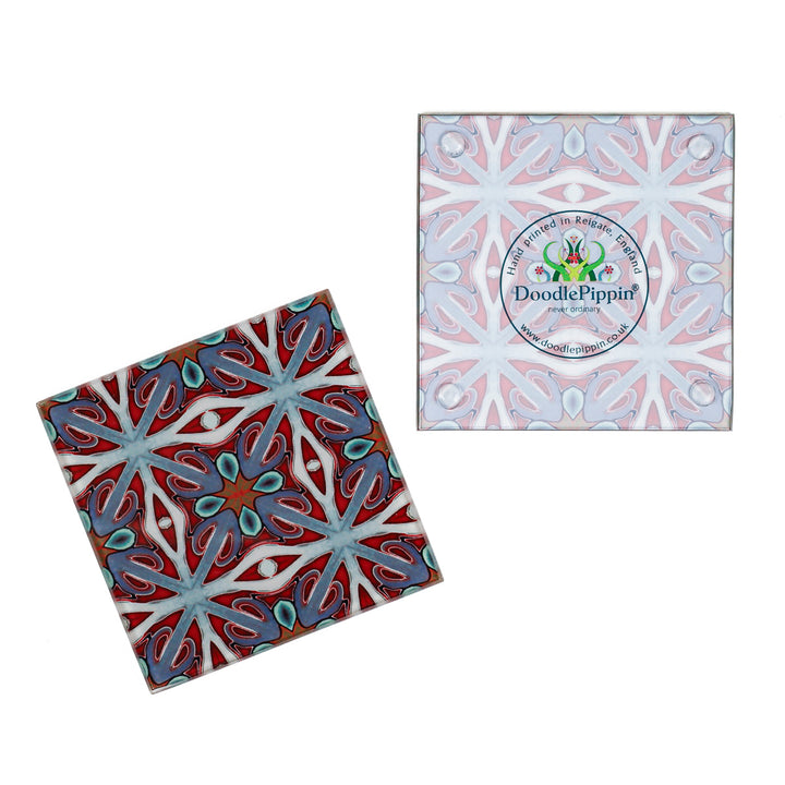 Sous-verres arbres entrelacés – Verts doux