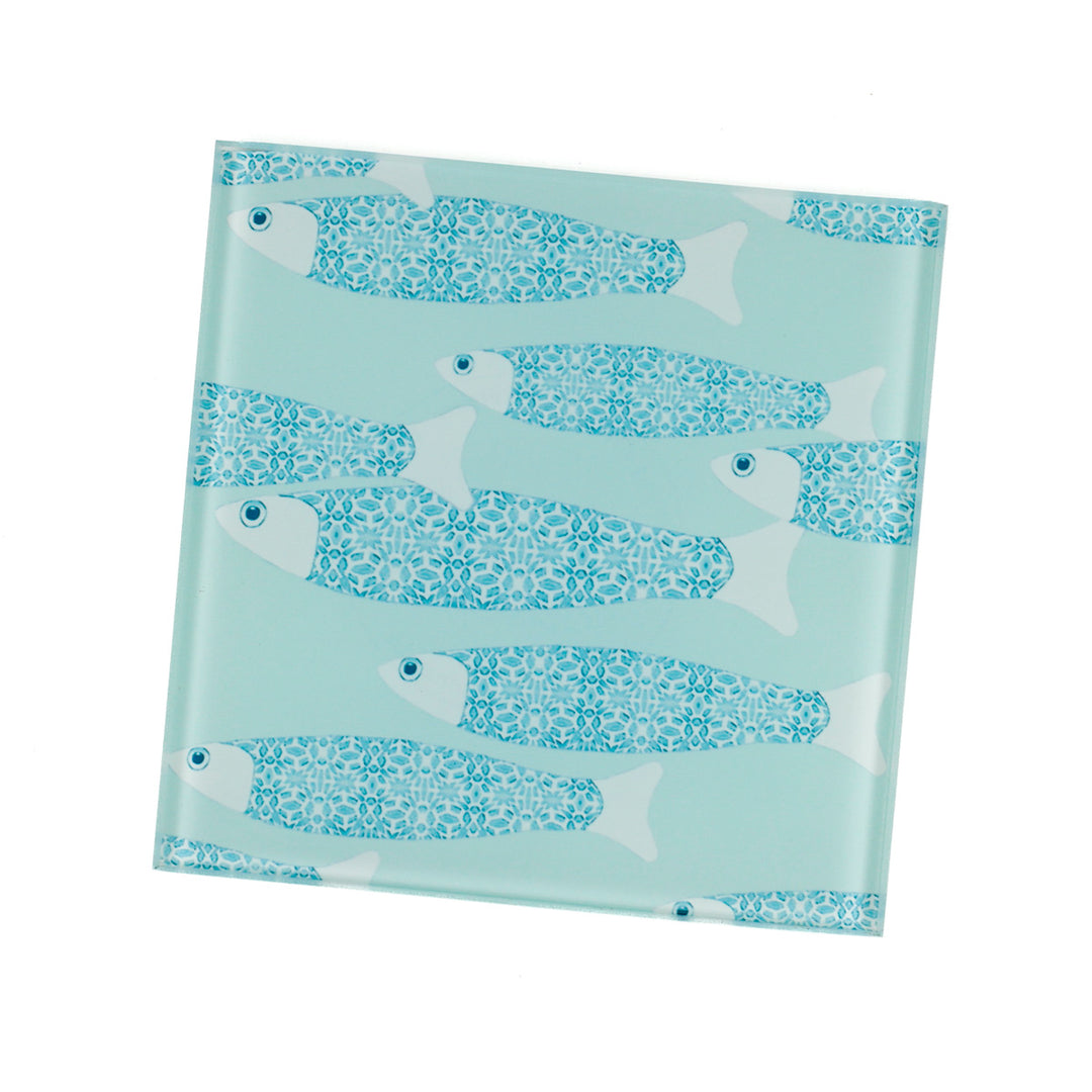 SALE - Single Ocean Shoal Coaster - Aqua