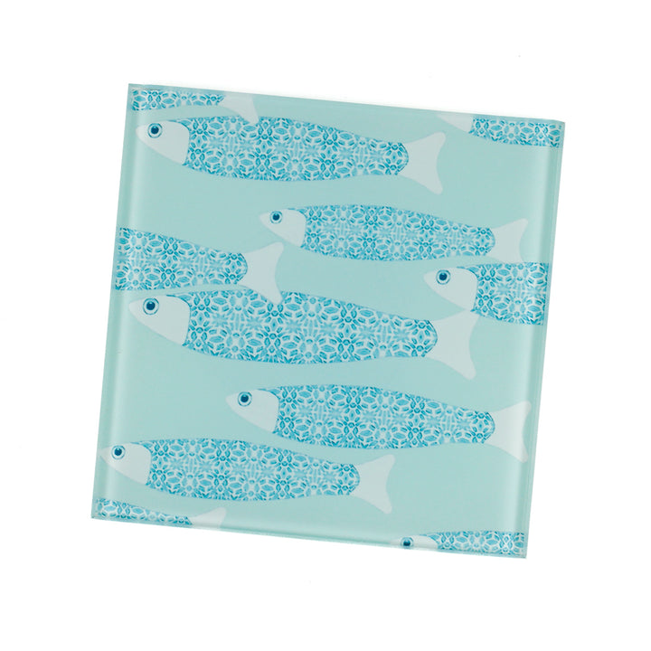 SALE - Single Ocean Shoal Coaster - Aqua