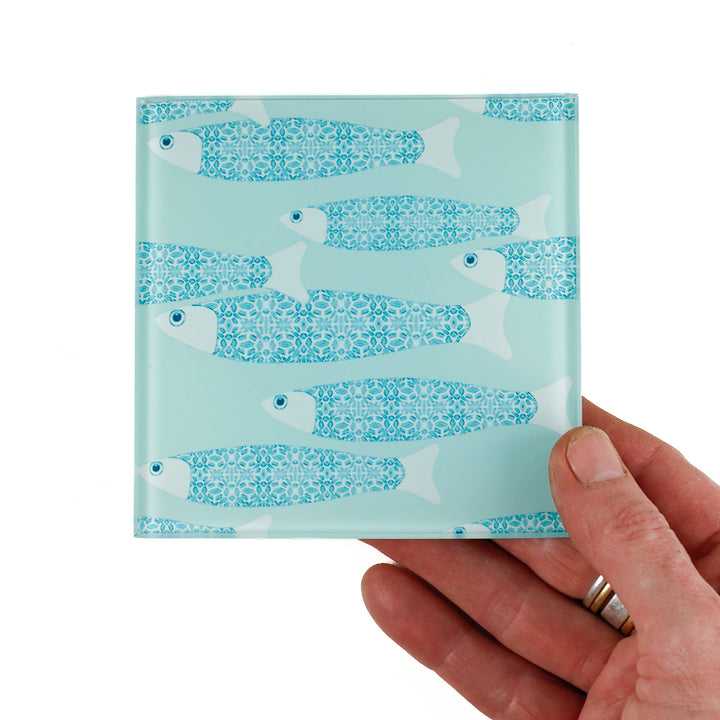 SALE - Single Ocean Shoal Coaster - Aqua