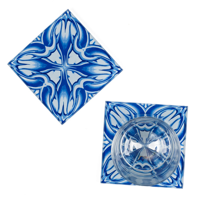 Blau-weißes Untersetzer-Set „Mixed Delft Tiles“