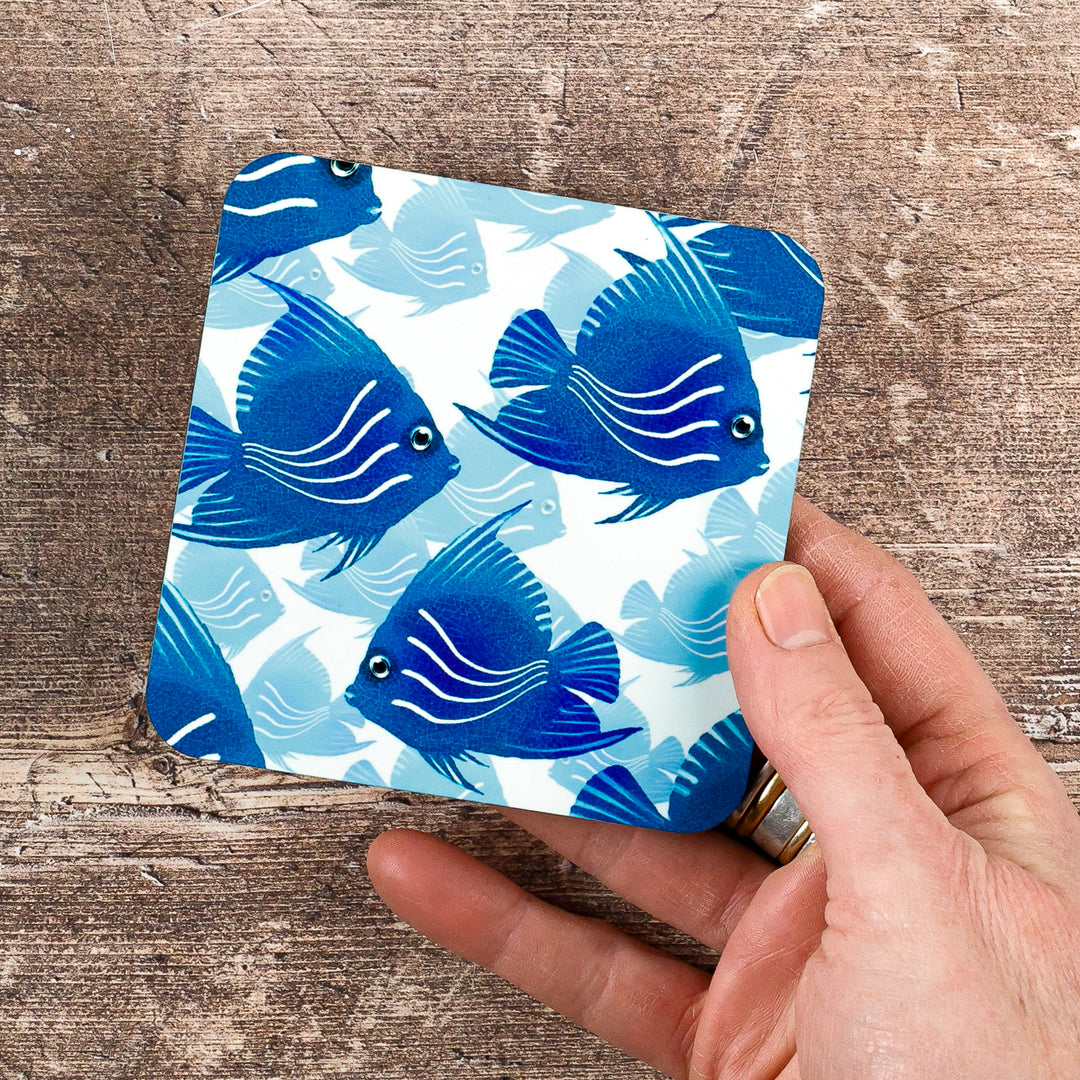 Angelfish Placemat - Navy Turquoise