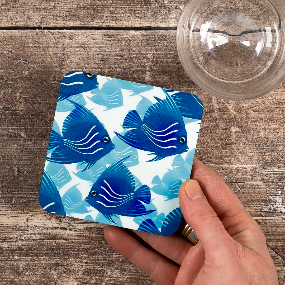 Angelfish Placemat - Navy Turquoise