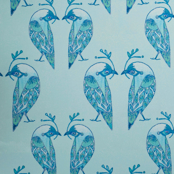 Lovebirds Placemat - Aqua &amp; Turquoise