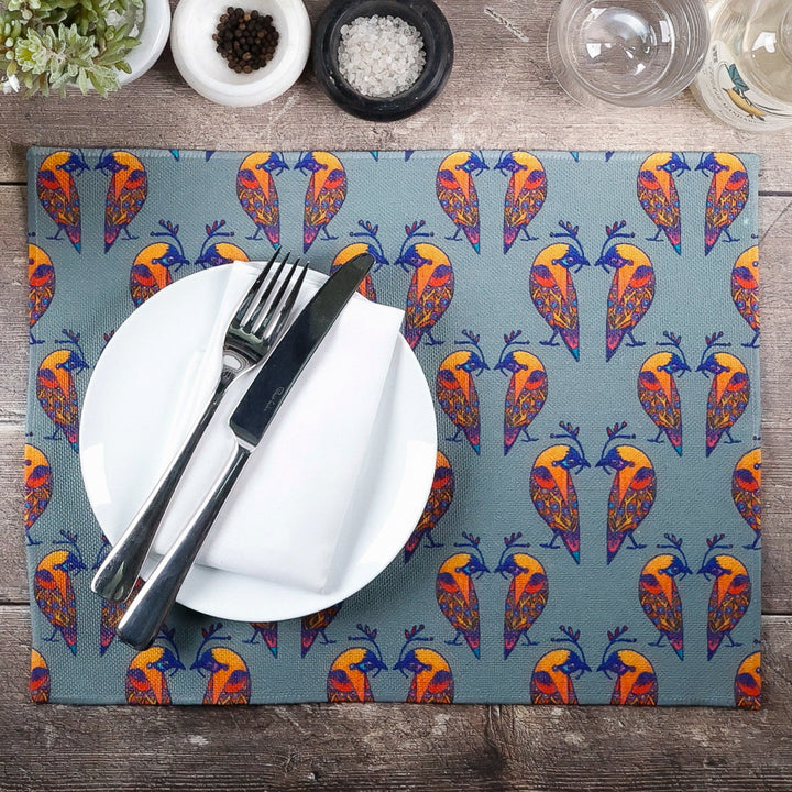 Lovebirds Fabric Placemat - Colourful