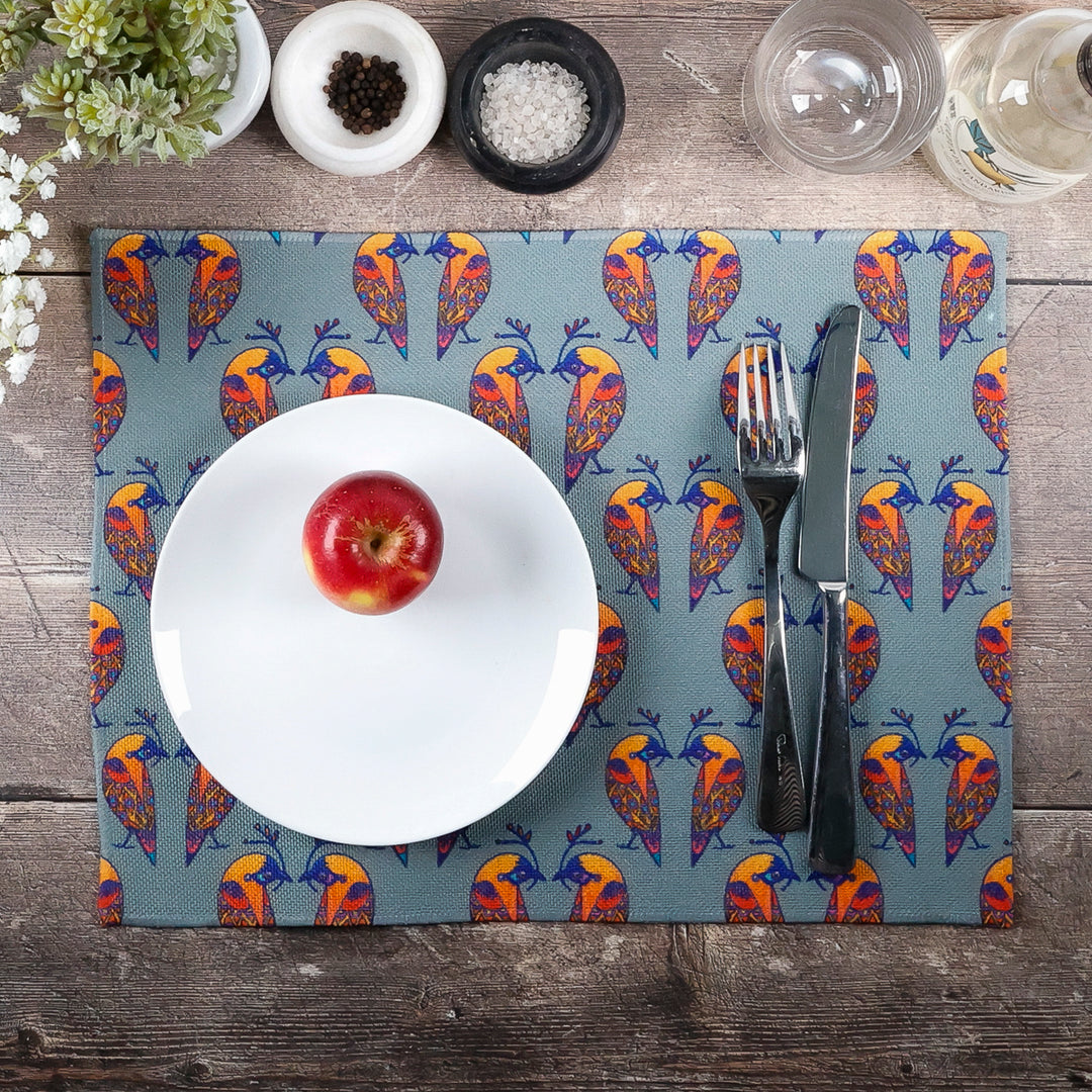 Lovebirds Fabric Placemat - Colourful