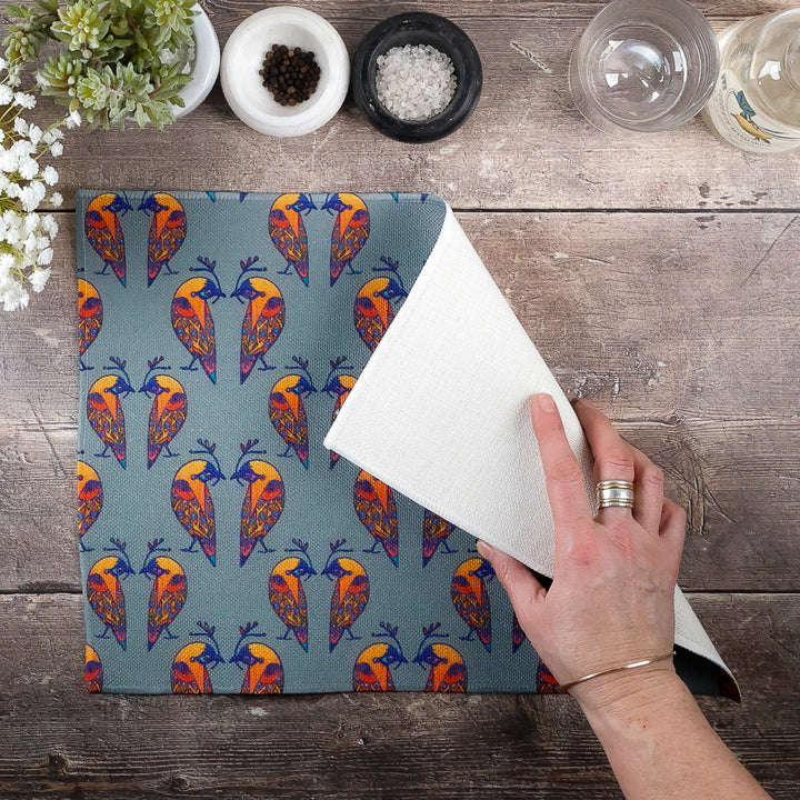 Lovebirds Fabric Placemat - Colourful