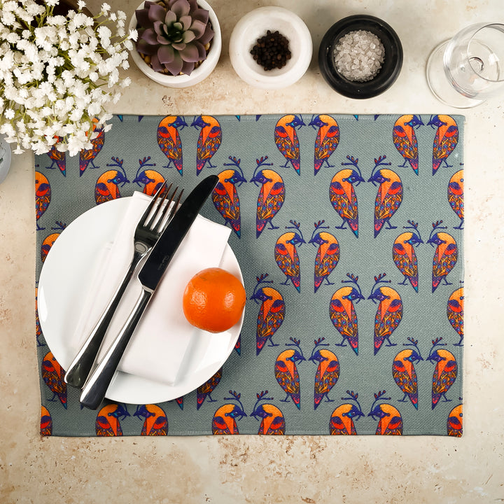 Lovebirds Fabric Placemat - Colourful