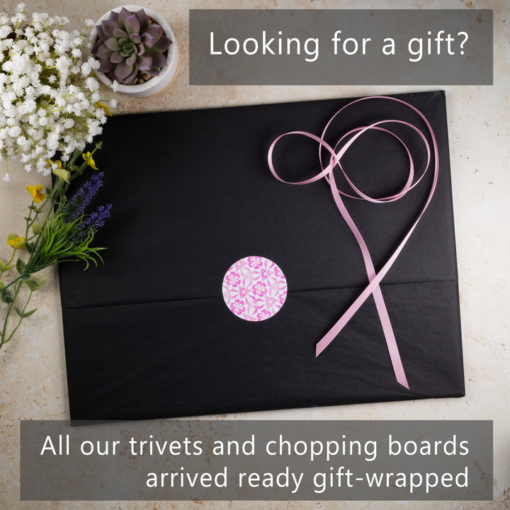 Moroccan Flower Hearts Coasters - LOVE set