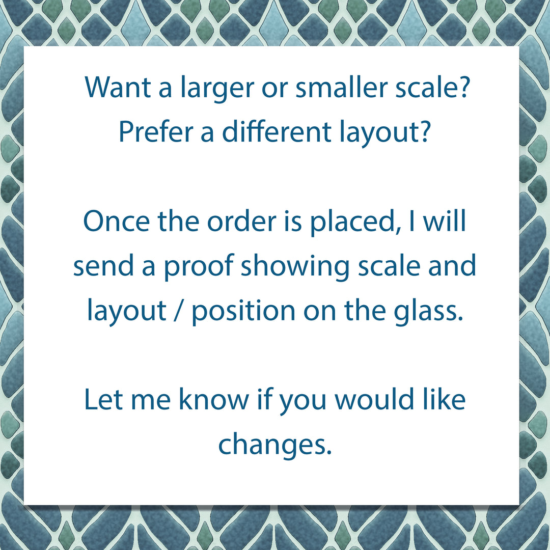 Interwoven Trees Art Nouveau Kitchen Splashback - Blue Turquoise Teal