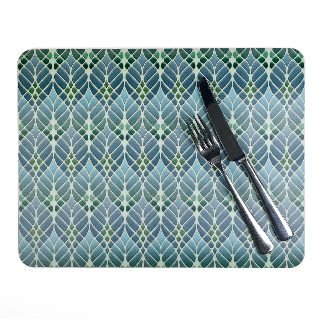 Set de table Art nouveau : arbres entrelacés