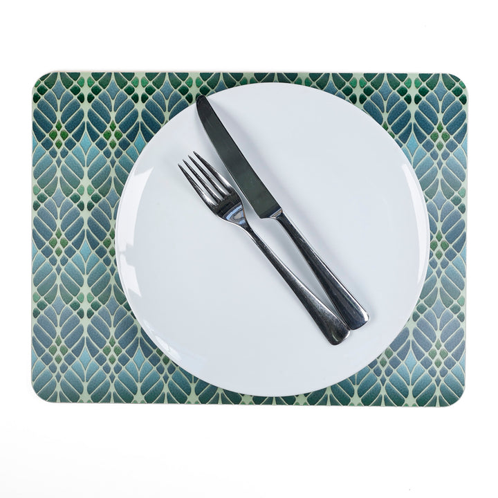 Set de table Art nouveau : arbres entrelacés
