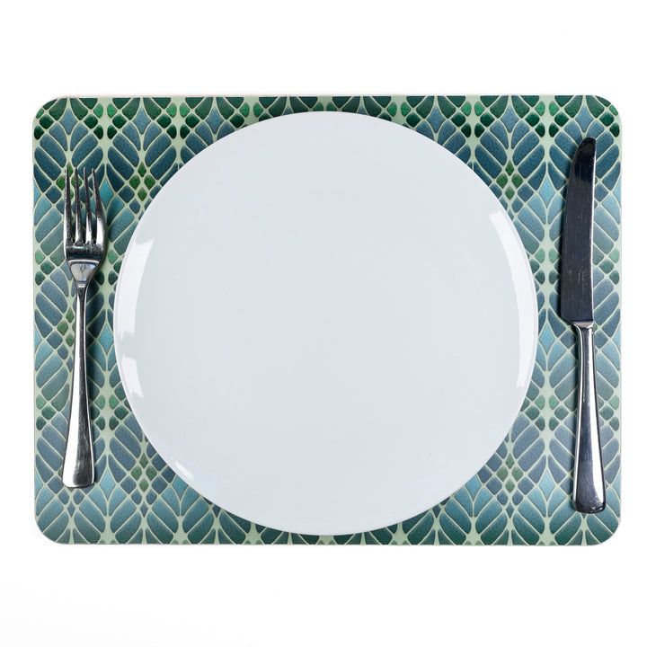 Set de table Art nouveau : arbres entrelacés