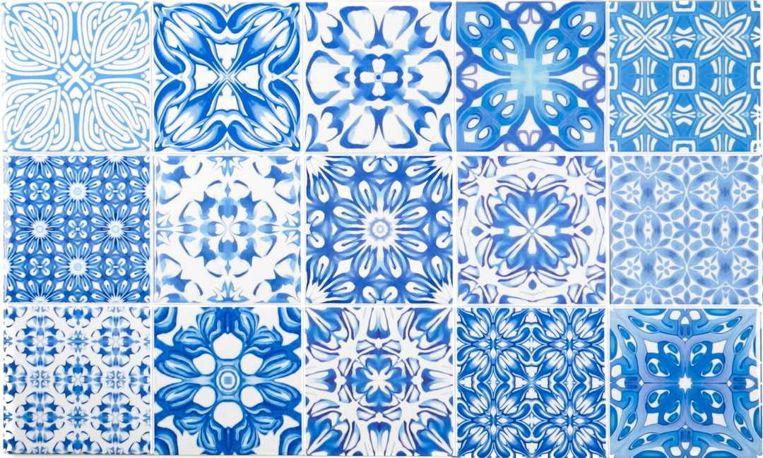 Mix and Match Ceramic tiles - Sky Blue Mix