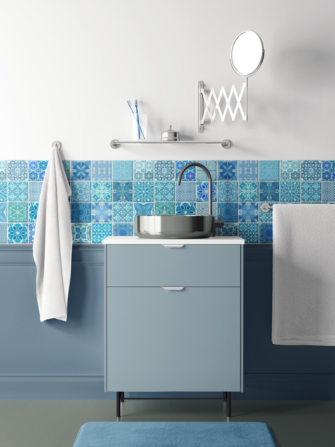 Mix and Match Ceramic tiles - Turquoise Mix