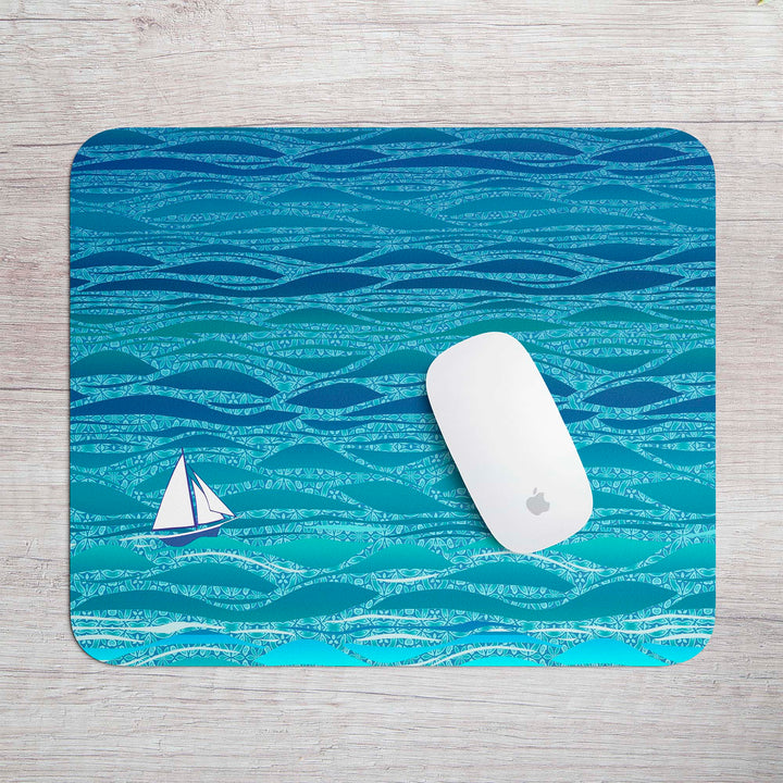 SALE - Caribbean Sailing Mouse Mat / Gaming Mat (small)