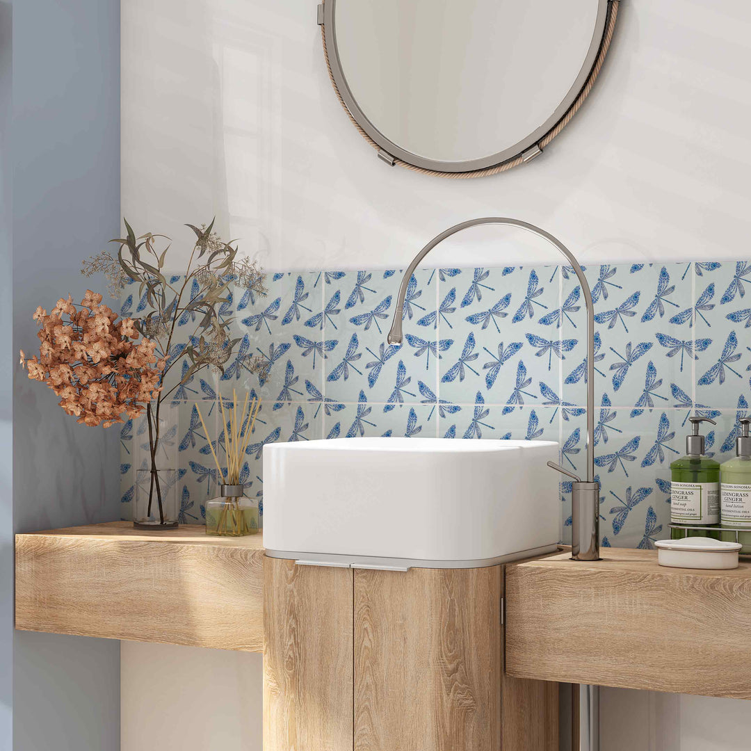 Mayfly Tiles - Blue