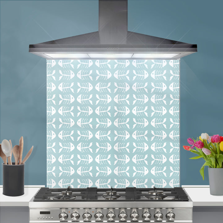 Bonefish Kitchen Splashback - Aqua