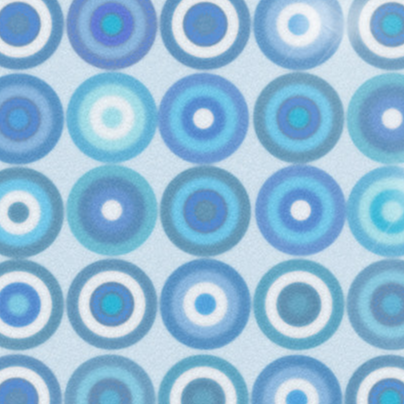Blue Circles Kitchen Splashback