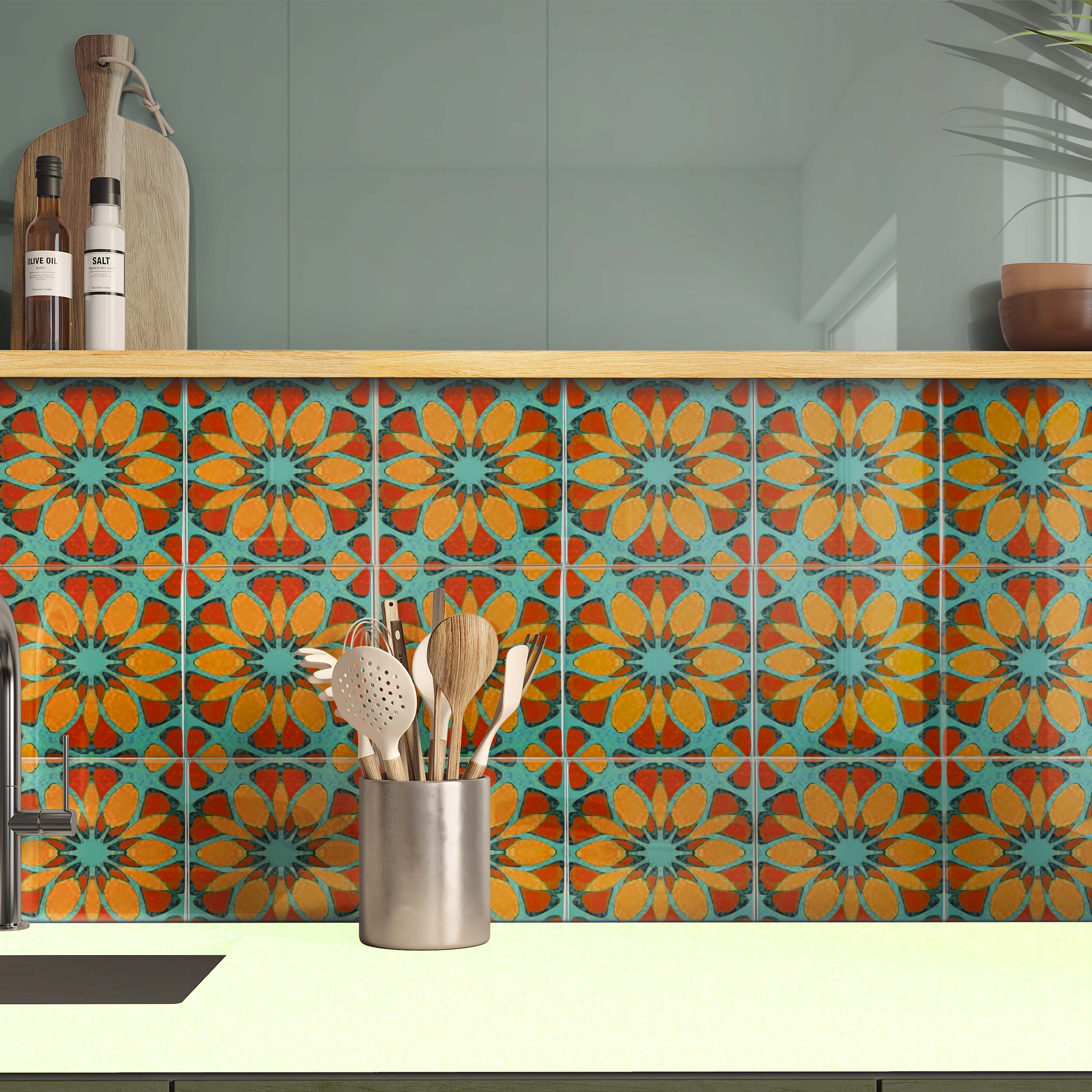 Moroccan Flower Tile - single flower version – DoodlePippin