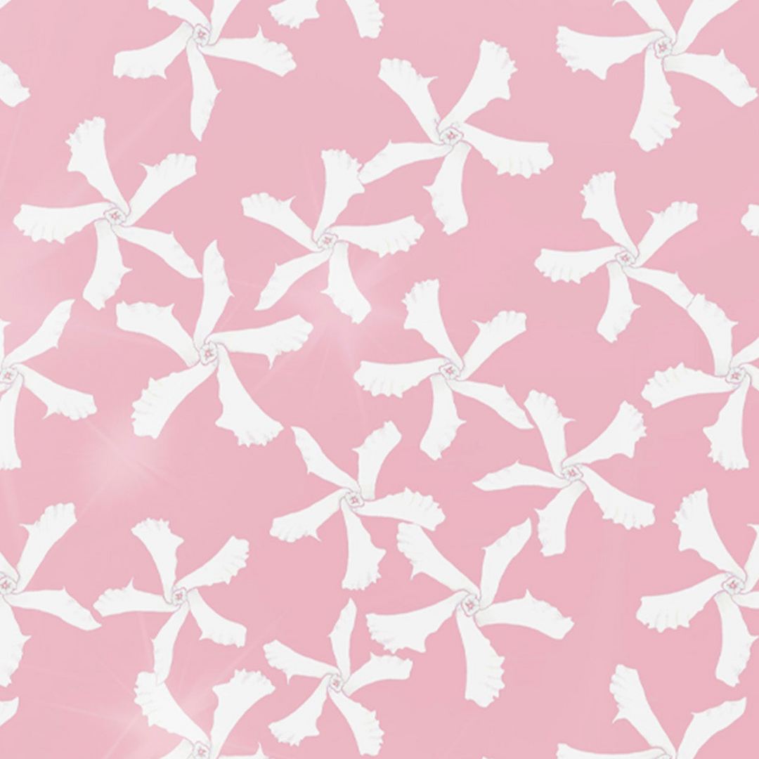 Jasmine Flower Kitchen Splashback - Pink &amp; White